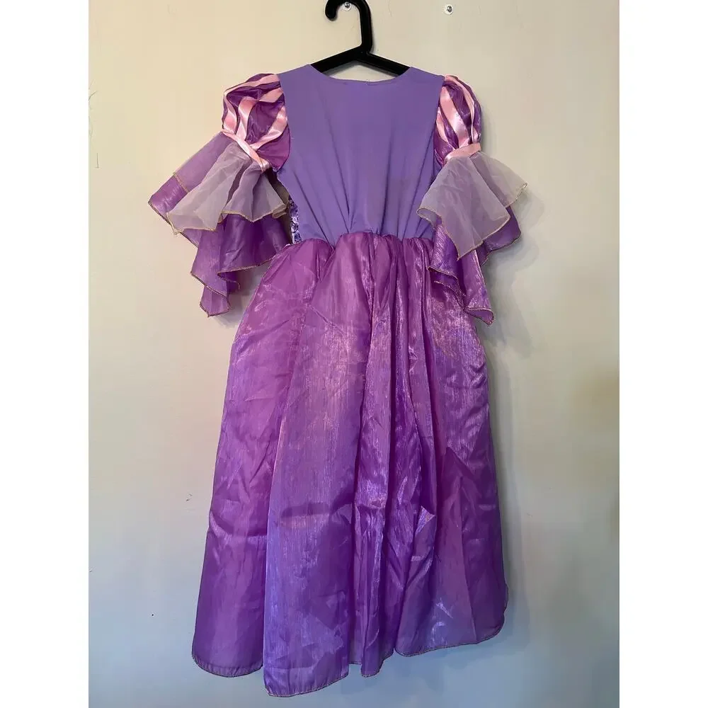 Disney Store Deluxe Rapunzel Costume Dress Tangled Princess Girls Size 7/8 WDW